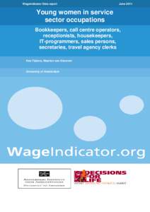 WageIndicator Data report  June 2011 Young women in service sector occupations