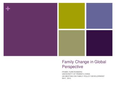 Family Change in Global Perspective