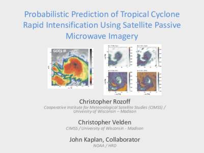 Probabilistic Prediction of Tropical Cyclone Rapid Intensification Using Satellite Passive Microwave Imagery