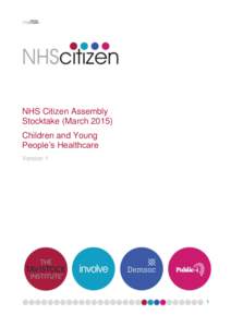 NHS Citizen Assembly Stocktake (MarchChildren and Young People’s Healthcare Version 1