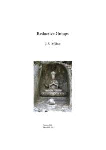 Reductive Groups J.S. Milne