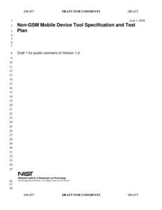 Microsoft Word - Non-GSM Mobile Device Tool Specification and Test Plan.doc