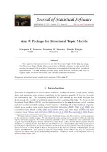 stm: R Package for Structural Topic Models