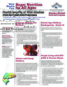 Wild Alaska Fish Super Nutrition for All Ages