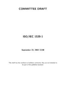 COMMITTEE DRAFT  ISO/IEC[removed]September 23, [removed]:08