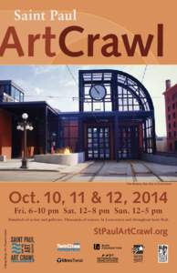 Tom Reynen, New Day in Lowertown  Oct. 10, 11 & 12, 2014 Fri. 6–10 pm Sat. 12–8 pm Sun. 12–5 pm  Catalog Design: Ann Popadiuk Larson