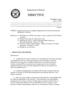 DoD Directive, April 12, 2004