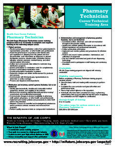 Pharmacy Technician Career Technical Training Area