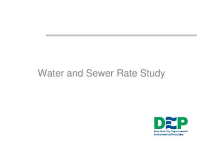Water and Sewer Rate Study  1 Rate Study Overview
