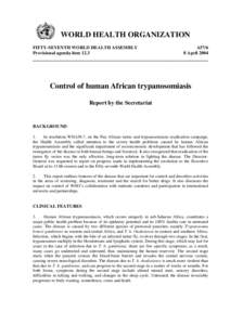 Tropical diseases / Euglenozoa / Parasites / Neglected diseases / African trypanosomiasis / Tsetse fly / Trypanosomiasis / Melarsoprol / Trypanosoma brucei / Medicine / Microbiology / Health