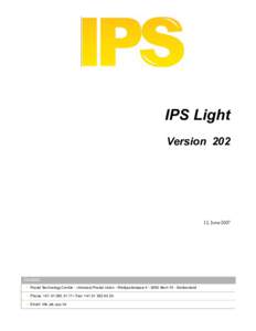 IPS Light Version, JuneContact
