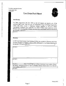 Drug Enforcement Administration Houston Field DivisionLos Zetas Fact Sheet Introduction