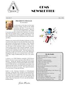 CFMS NEWSLETTER Vol LIII #7 July 2016