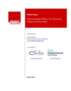 White Paper  Server-Based IPsec for Cloud & Telecom Providers  Prepared by