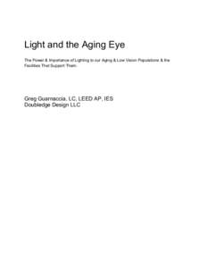 Light and The Aging Eye Paper