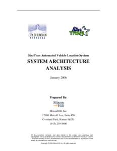 StarTran Automated Vehicle Location System Architecture Analysis[removed])