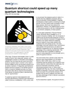 Quantum shortcut could speed up many quantum technologies