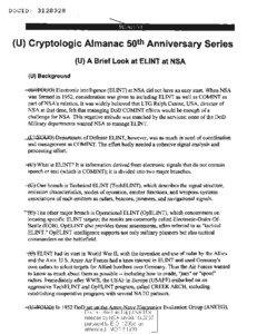 DOCID: [removed]U) Cryptologic Almanac 50th Anniversary Series