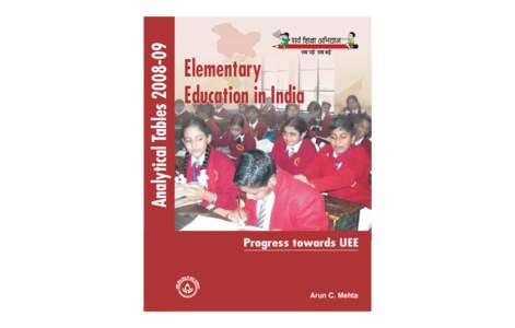 Analytical Tables[removed]Elementary Education in India  Progress towards UEE