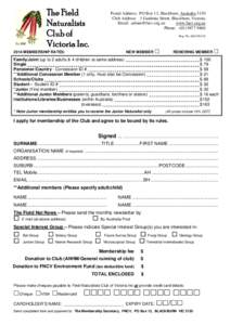 Microsoft Word - Membership form 2014.doc