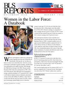 Women in the Labor Force, A Databook: 2014 edition