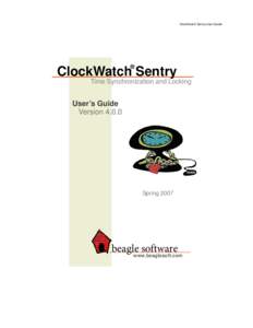 ClockWatch Sentry User Guide  ® ClockWatch Sentry Time Synchronization and Locking
