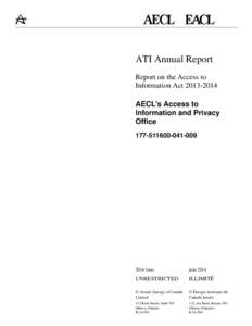 Report on the Access to Information Act