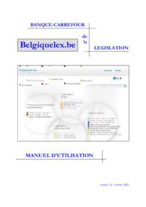 BANQUE-CARREFOUR  Belgiquelex.be de la