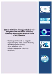 SOLAS Mid-Term Strategy Initiative “Air-sea gas fluxes at Eastern boundary upwelling and Oxygen Minimum Zone (OMZ) systems”