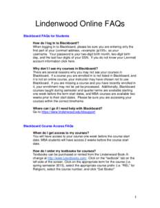 Microsoft Word - LindenwoodOnline_FAQs_Students