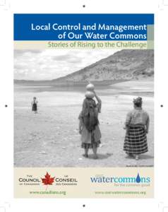 Local Control and Management of Our Water Commons