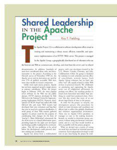 Shared Leadership in the Apache Project