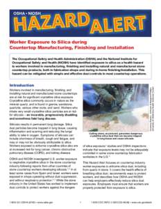 DHHS (NIOSH) Publication No[removed], OSHA NIOSH Hazard Alert Methylene Chloride Hazards for Bathtub Refinishers