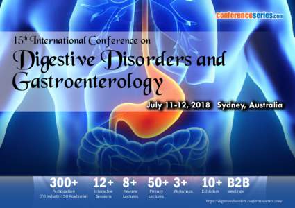 conferenceseries.com  15th International Conference on Digestive Disorders and Gastroenterology