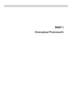 PART I Conceptual Framework