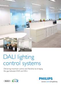 DALI lighting control systems Delivering maximum control and flexibility by bridging the gap between KNX and DALI.  The DALI system – 