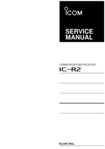 SERVICE MANUAL COMMUNICATIONS RECEIVER  INTRODUCTION