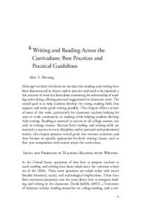 Reconnecting Reading and Writing