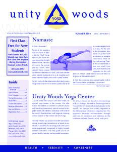 SUMMERYOGA IN THE IYENGAR TRADITION SINCE 1979 First Class Free for New