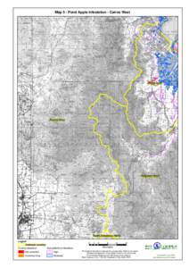 Map 5 - Pond Apple Infestation - Cairns West  Trinity Inlet Barron River
