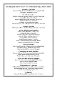 Philosophy / Phenomenologists / Continental philosophers / 20th-century philosophy / Philosophical movements / American philosophers / Society for Phenomenology and Existential Philosophy / Dermot Moran / Continental philosophy / Fred Evans / Phenomenology / Martin Heidegger