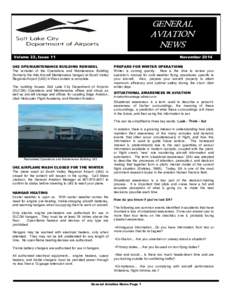 GENERAL AVIATION NEWS Volume 22, Issue 11  November 2014