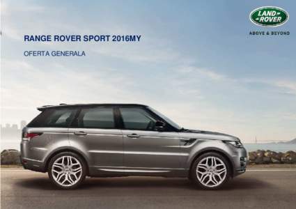 Oferta generala Range Rover Sport 2016MY