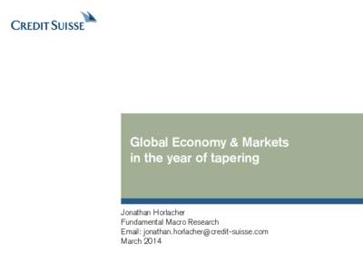 Global Economy and Markets
