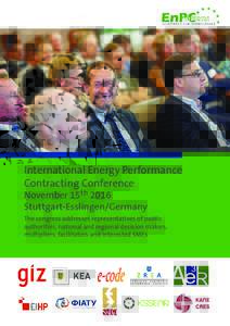 International Energy Performance Contracting Conference November 15th 2016 Stuttgart-Esslingen/Germany