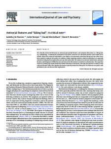 International Journal of Law and Psychiatry–42  Contents lists available at ScienceDirect International Journal of Law and Psychiatry