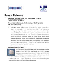Microsoft Word - Alden_Press release.doc