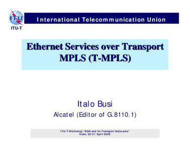 International Telecommunication Union ITU-T