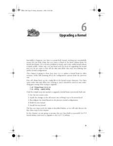 ,ch06Page 35 Friday, December 1, :02 AM  Chapter 6Upgrading a Kernel 6 Upgrading a Kernel