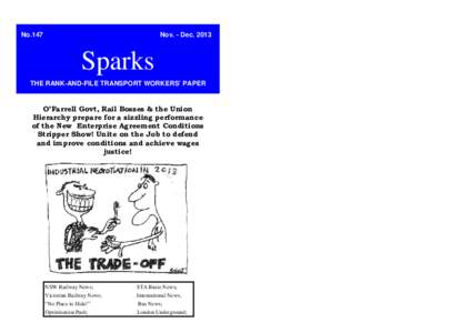 No.147  Nov. - DecSparks THE RANK-AND-FILE TRANSPORT WORKERS’ PAPER